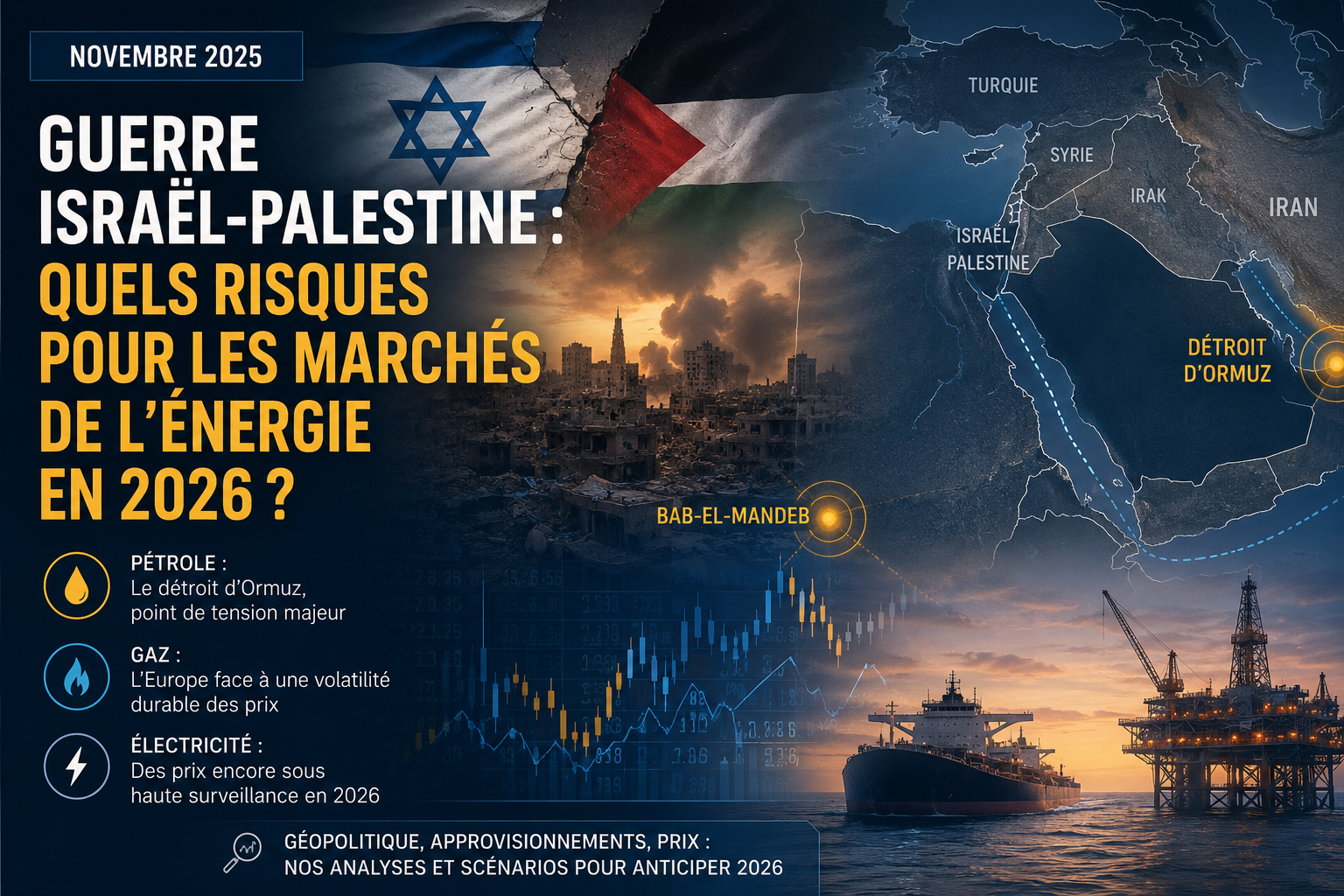 Guerre Israël-Palestine : quels risques pour les marchés de l'énergie en 2026 ?